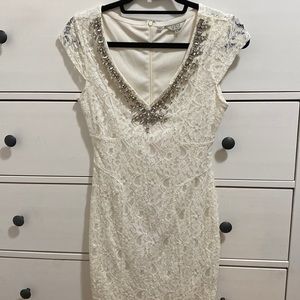 GUESS white mini dress